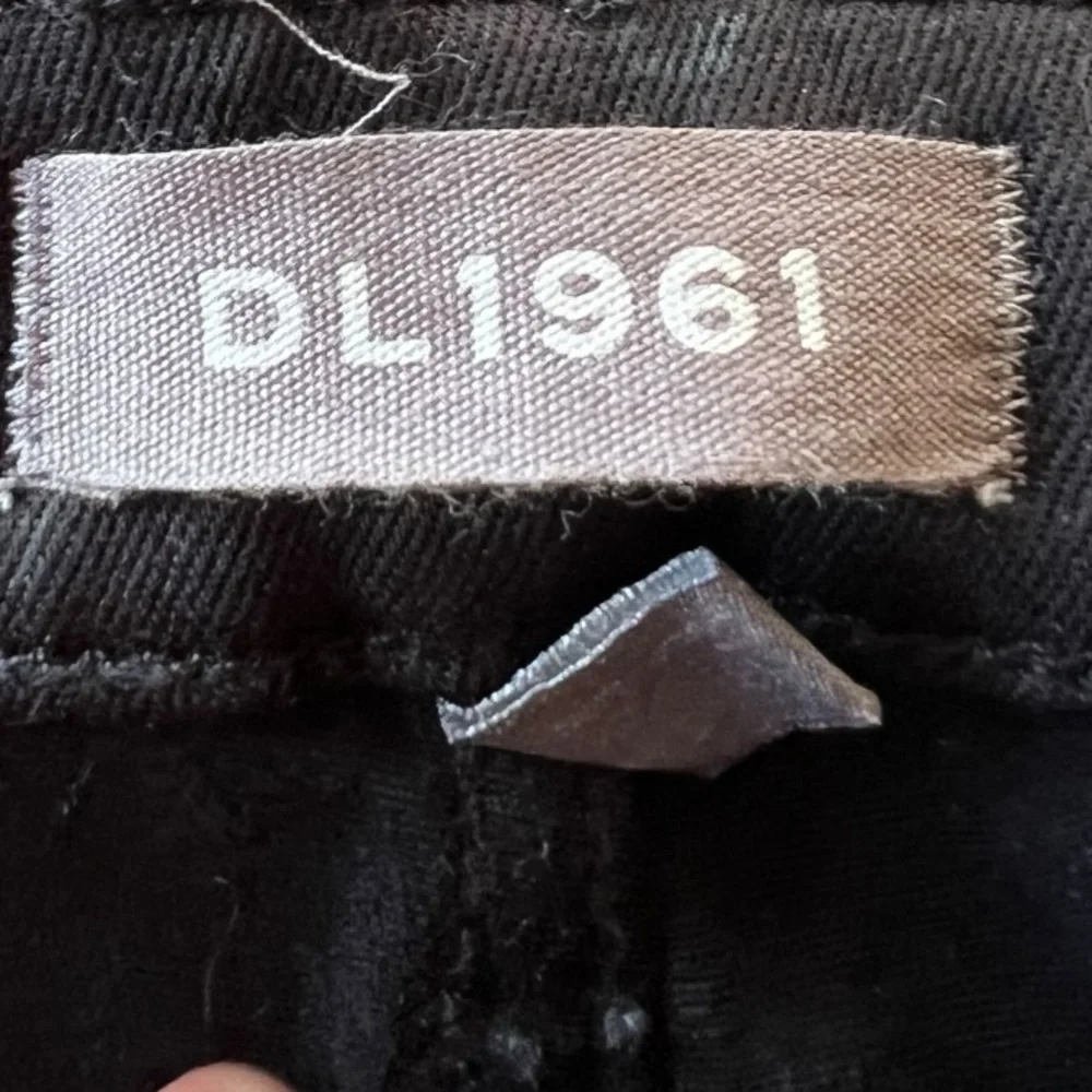 DL1961 Chrissy Ankle pants Jeans Ultra High Rise skinny graphite black 27 - Picture 11 of 11